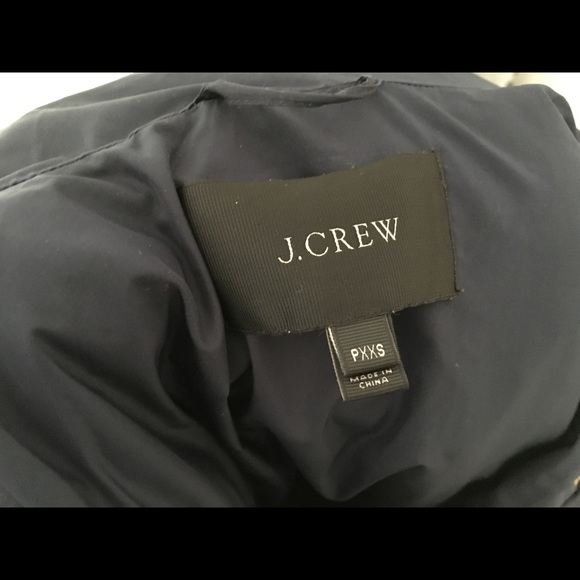 Jcrew Winterss puffer coat in Navy, Petite XXS - Picture 5 of 8